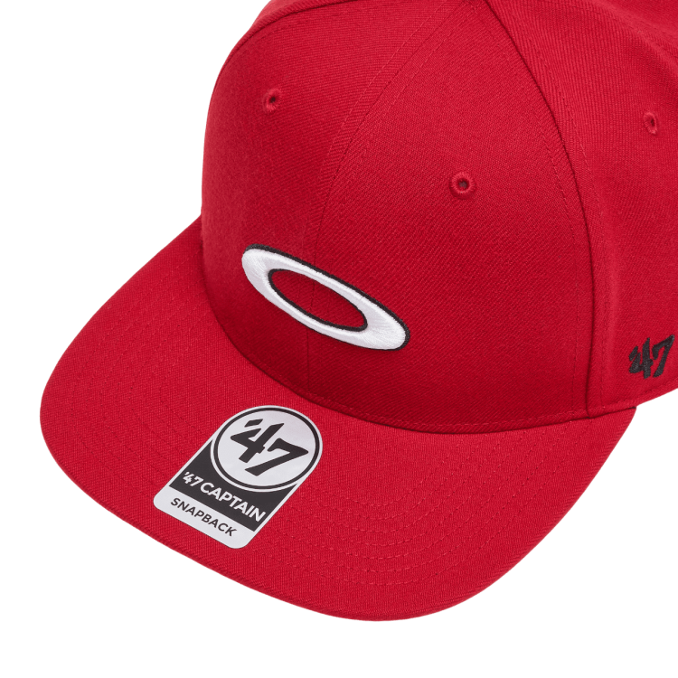 OAKLEY 47 OAKLEY B1B ELLIPSE HAT U RED LINE