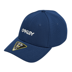 OAKLEY 6 PANEL STRETCH METALLIC HAT L/XL TEAM NAVY