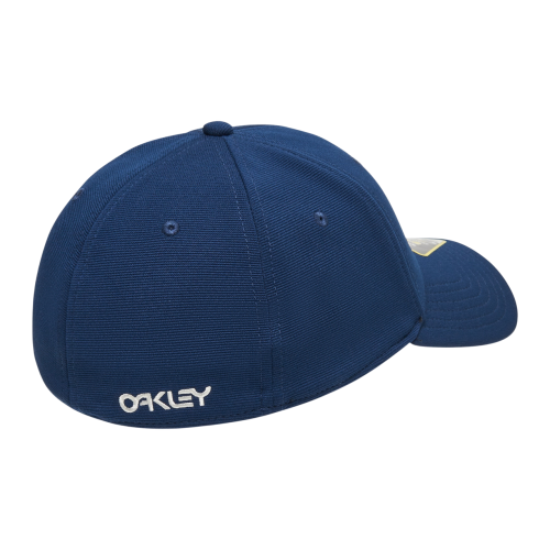 OAKLEY 6 PANEL STRETCH METALLIC HAT L/XL TEAM NAVY