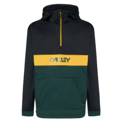 OAKLEY TNP NOSE GRAB SOFTSHELL HOODIE BLACK/HUNTER GREEN