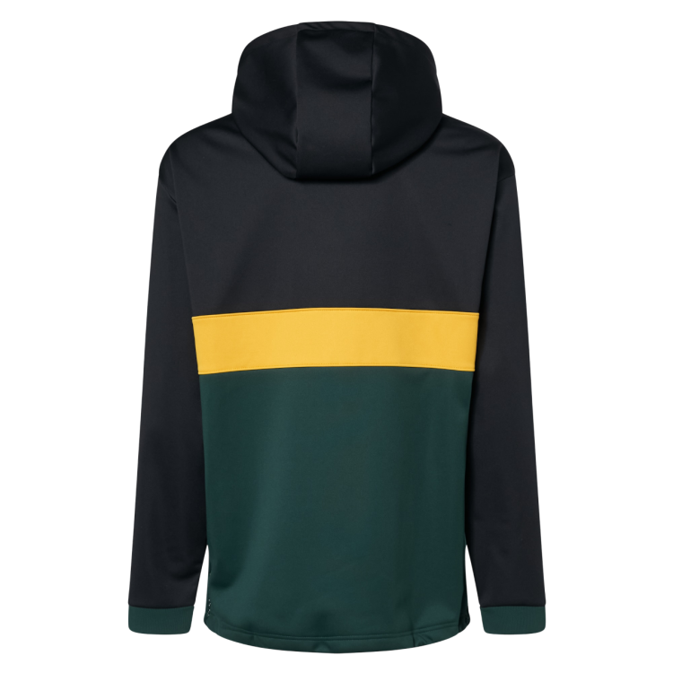 OAKLEY TNP NOSE GRAB SOFTSHELL HOODIE BLACK/HUNTER GREEN