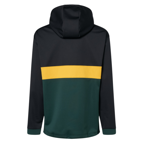 OAKLEY TNP NOSE GRAB SOFTSHELL HOODIE BLACK/HUNTER GREEN