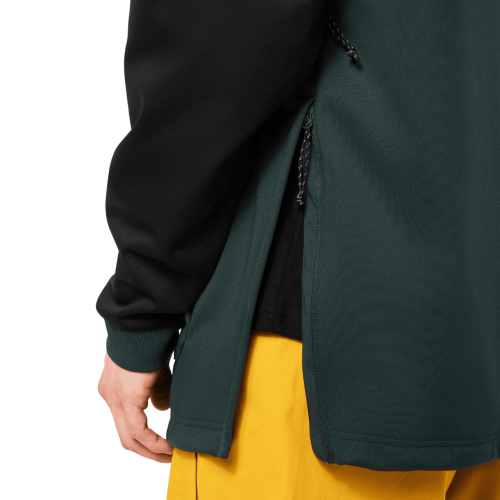 OAKLEY TNP NOSE GRAB SOFTSHELL HOODIE BLACK/HUNTER GREEN