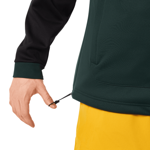 OAKLEY TNP NOSE GRAB SOFTSHELL HOODIE BLACK/HUNTER GREEN