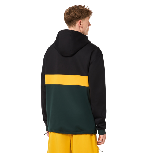 OAKLEY TNP NOSE GRAB SOFTSHELL HOODIE BLACK/HUNTER GREEN