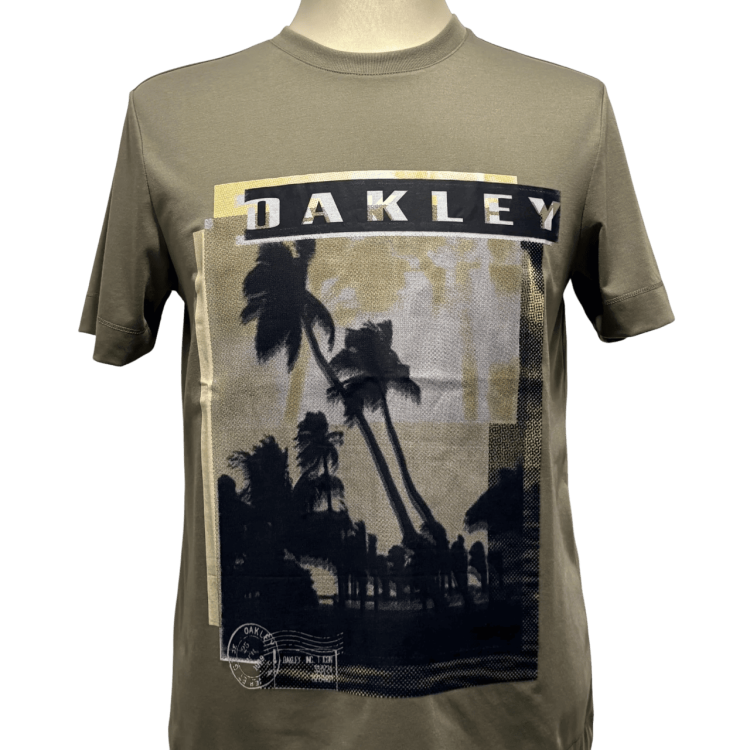 OAKLEY PALM TEE BOULDER GREEN