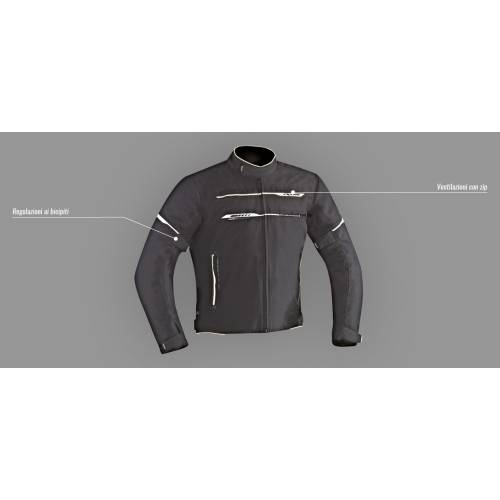 ZETEC-C HP GIUBBOTTO TESSUTO UOMO NERO/BIANCO | IXON