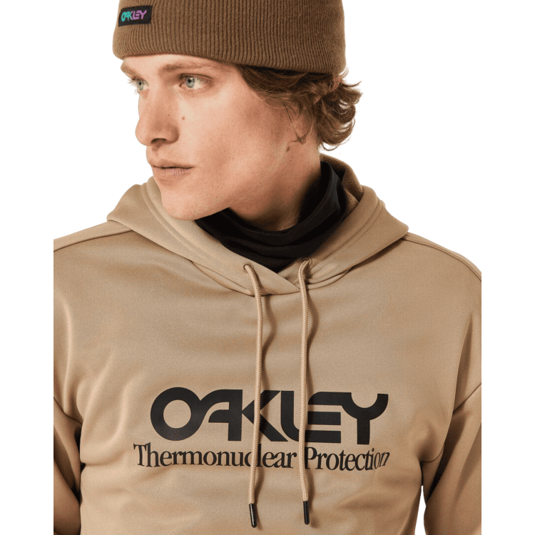OAKLEY RIDER LONG 2.0 HOODIE IRIDESCENTE BEIGE NERO
