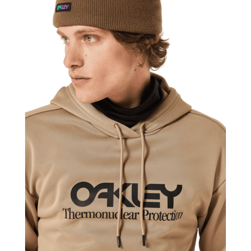 OAKLEY RIDER LONG 2.0 HOODIE IRIDESCENTE BEIGE NERO
