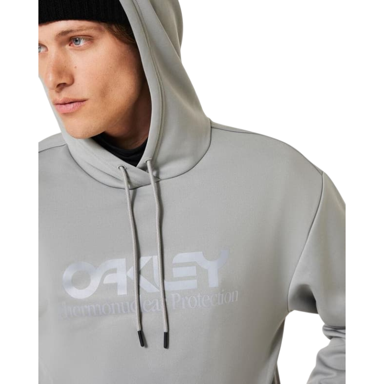 OAKLEY RIDER LONG 2.0 HOODIE IRIDESCENTE GRIGIO CEMENTO