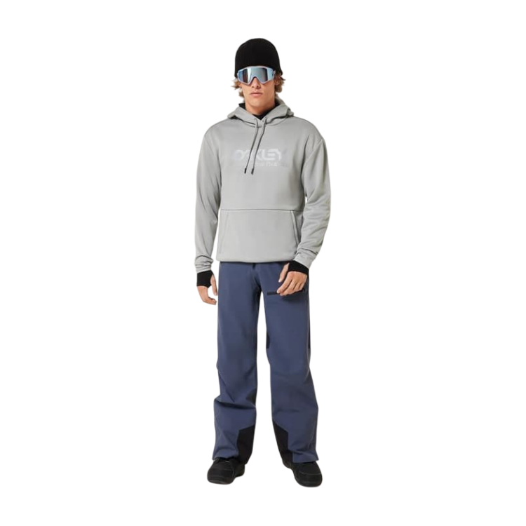 OAKLEY RIDER LONG 2.0 HOODIE IRIDESCENTE GRIGIO CEMENTO