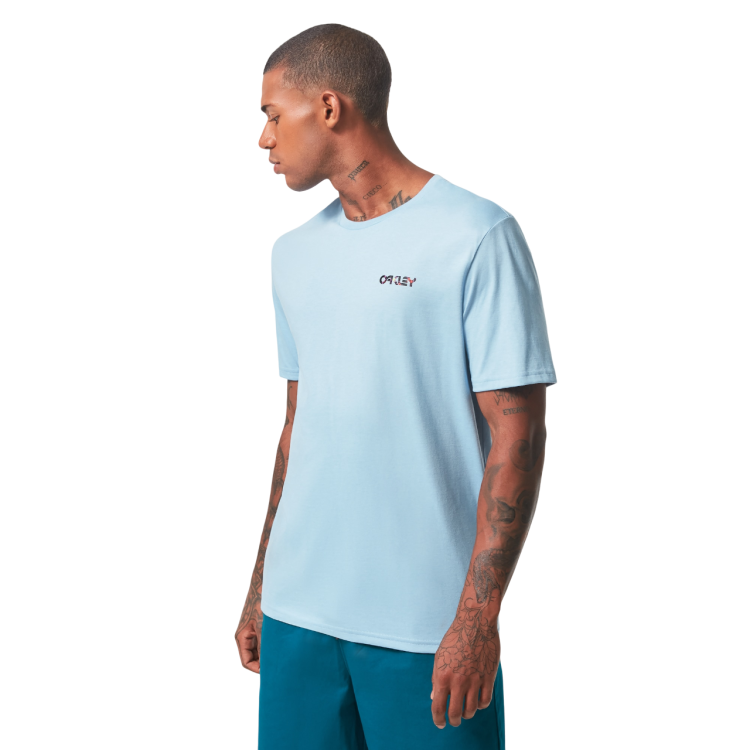 OAKLEY WYNWOOD BARK RC TEE STONEWASH BLUE