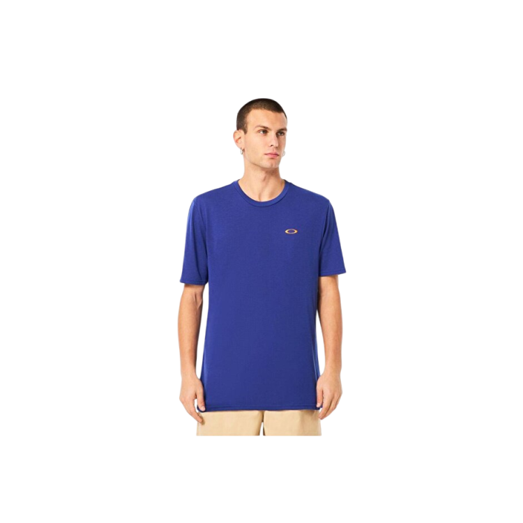 OAKLEY FINISH LINE CREW TEE CRYSTAL BLUE