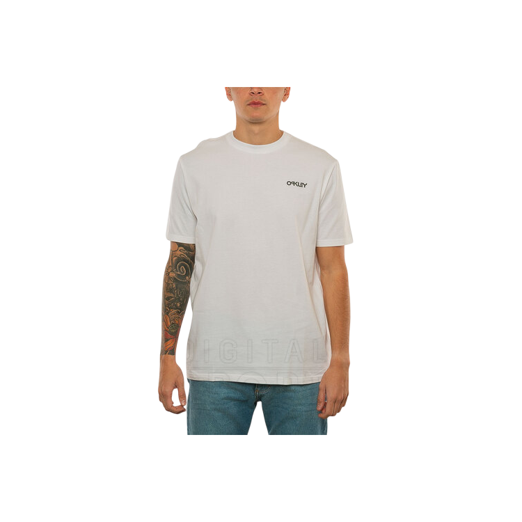 OAKLEY BANDANA B1B TEE WHITE/BRUSH TIGER GREEN