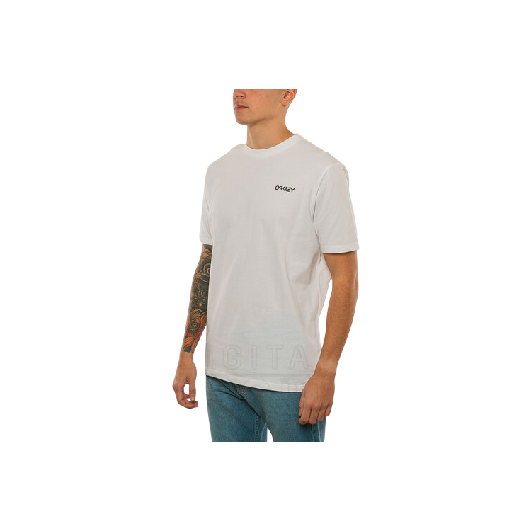 OAKLEY BANDANA B1B TEE WHITE/BRUSH TIGER GREEN