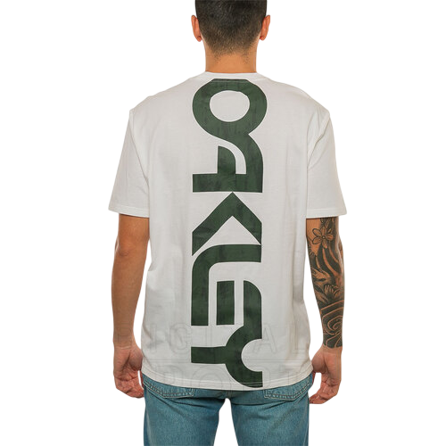 OAKLEY BANDANA B1B TEE WHITE/BRUSH TIGER GREEN