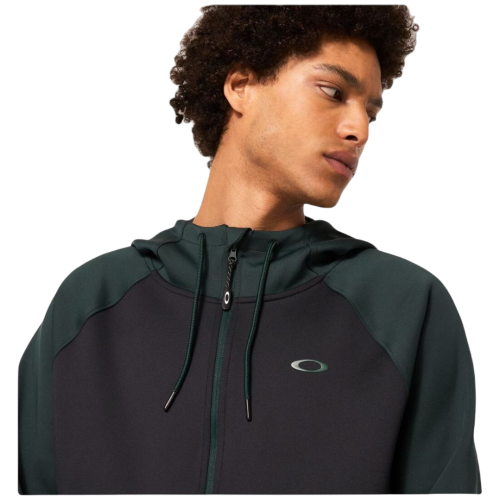 OAKLEY SIERRA  FULL ZIP HOODIE HUNTER GREEN HELMET