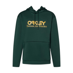 OAKLEY RIDER LONG 2.0 HOODIE DARK GREEN YELLOW LOGO