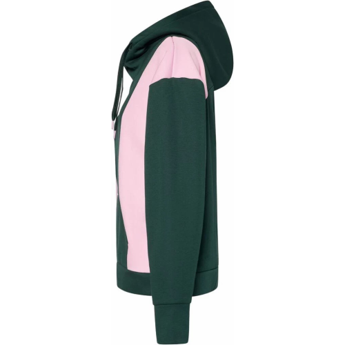 OAKLEY ROSY RC FLEECE HOODIE DARK GREEN LIGHT PINK