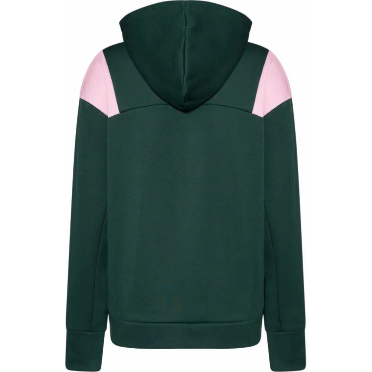 OAKLEY ROSY RC FLEECE HOODIE DARK GREEN LIGHT PINK