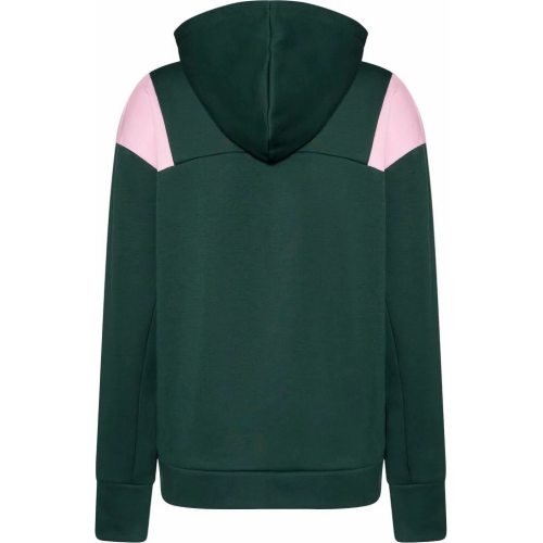 OAKLEY ROSY RC FLEECE HOODIE DARK GREEN LIGHT PINK