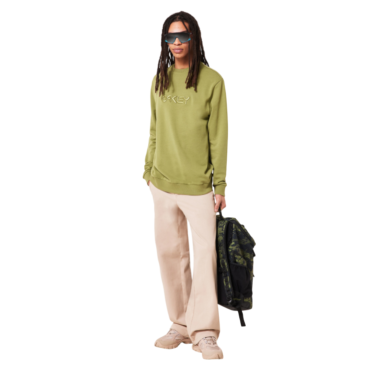 OAKLEY EMBROIDERED B1B CREW SWEATSHIRT FERN