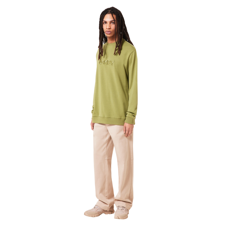 OAKLEY EMBROIDERED B1B CREW SWEATSHIRT FERN