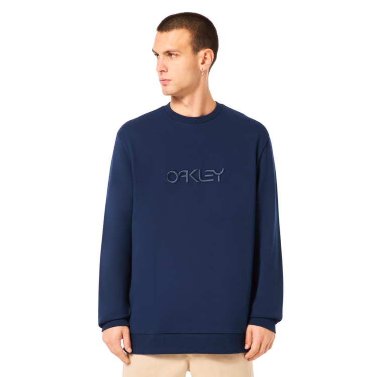 OAKLEY EMBROIDERED B1B CREW SWEATSHIRT TEAM NAVY