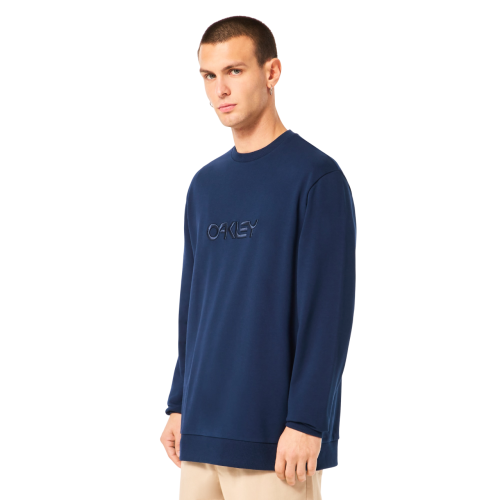 OAKLEY EMBROIDERED B1B CREW SWEATSHIRT TEAM NAVY