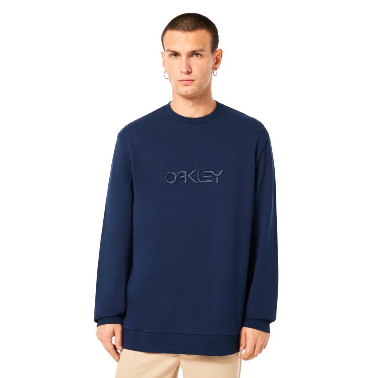 OAKLEY EMBROIDERED B1B CREW SWEATSHIRT TEAM NAVY