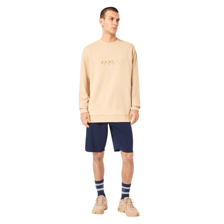 OAKLEY EMBROIDERED B1B CREW SWEATSHIRT HUMUS