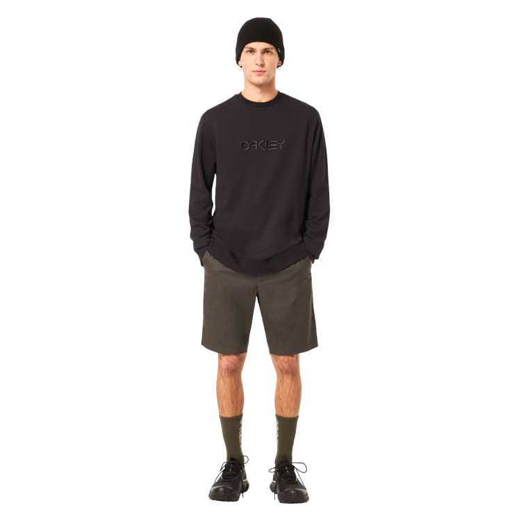 OAKLEY EMBROIDERED B1B CREW SWEATSHIRT BLACKOUT