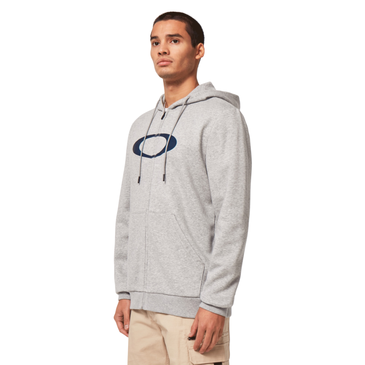 OAKLEY ELLIPSE FULL ZIP HOODIE NEW GRANITE HTHR