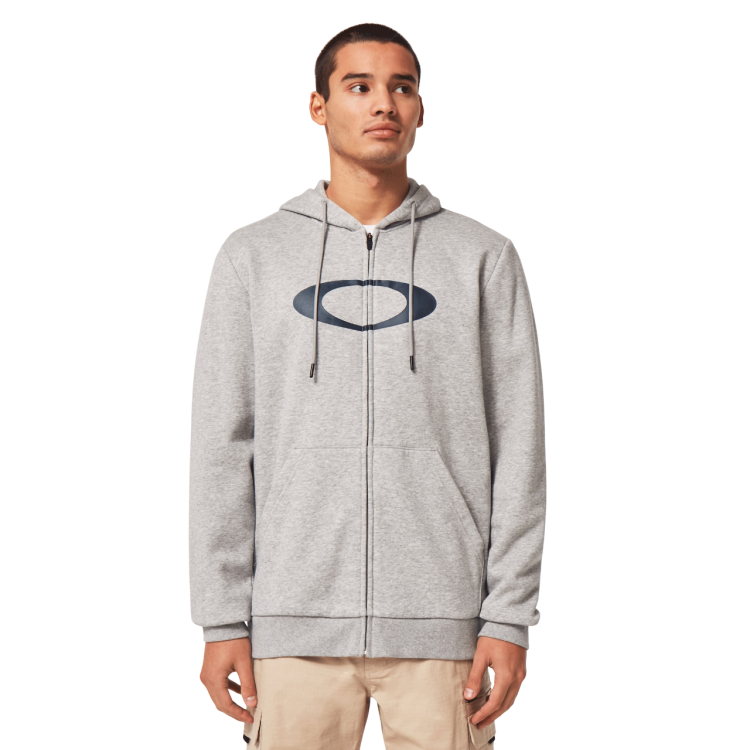 OAKLEY ELLIPSE FULL ZIP HOODIE NEW GRANITE HTHR