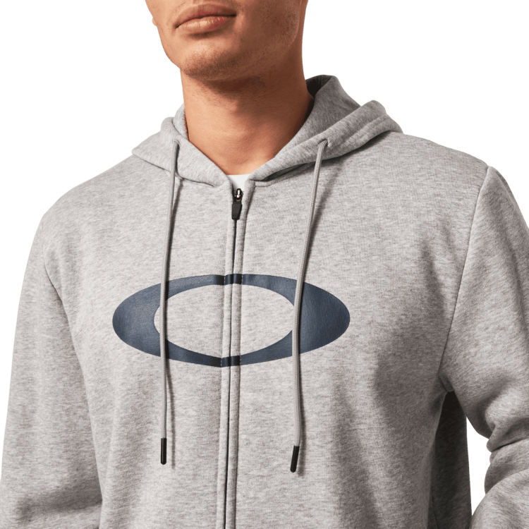 OAKLEY ELLIPSE FULL ZIP HOODIE NEW GRANITE HTHR