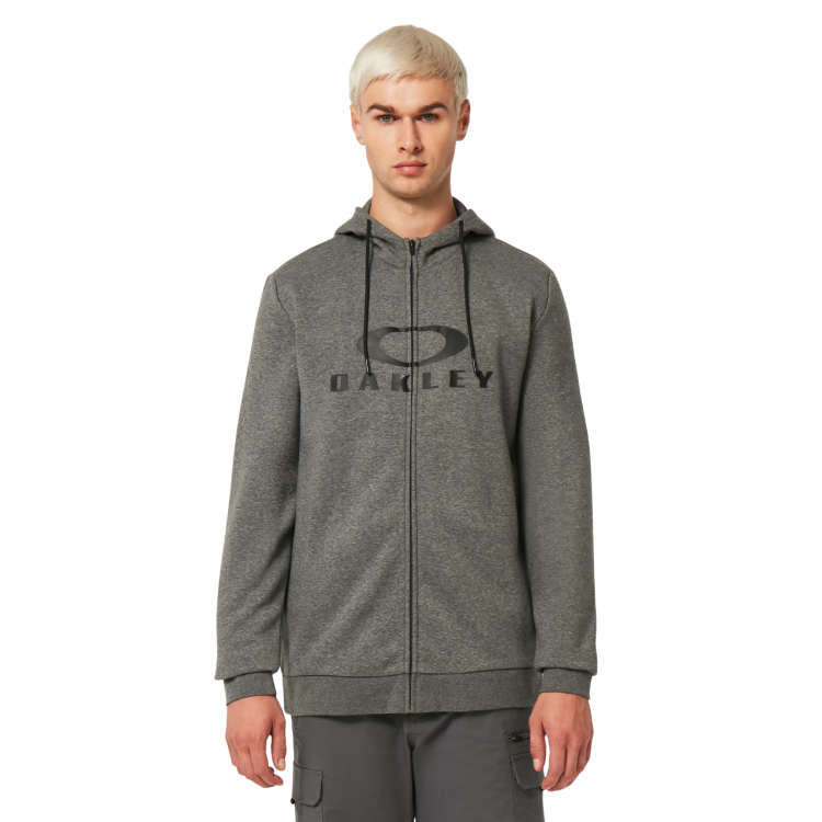 OAKLEY BARK FZ HOODIE 2.0 NEW ATHLETIC GREY