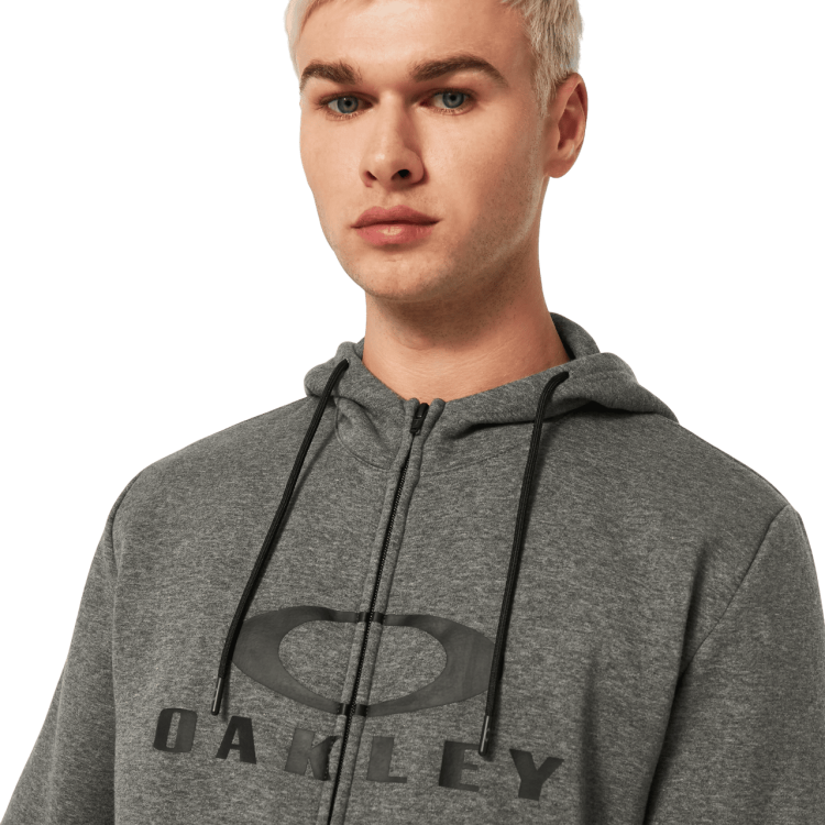 OAKLEY BARK FZ HOODIE 2.0 NEW ATHLETIC GREY