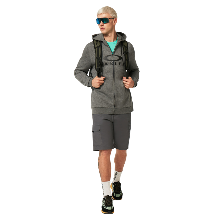 OAKLEY BARK FZ HOODIE 2.0 NEW ATHLETIC GREY