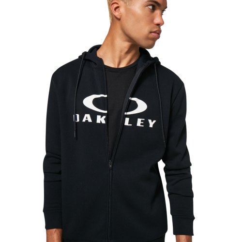 OAKLEY BARK FZ HOODIE 2.0 BLACK/WHITE