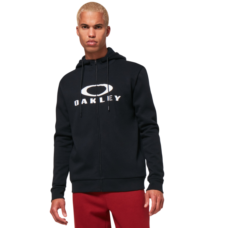 OAKLEY BARK FZ HOODIE 2.0 BLACK/WHITE