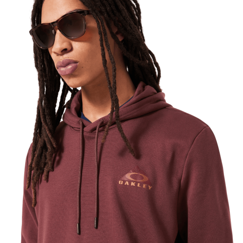 OAKLEY LINED MOUNTAIN BARK HOODIE GRENACHE