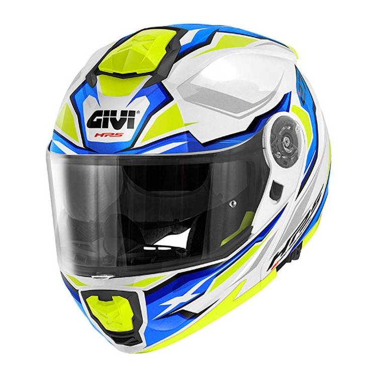 CASCO MODULARE X27 SECTOR BIANCO BLU GIALLO  | GIVI | HX27FSEWY