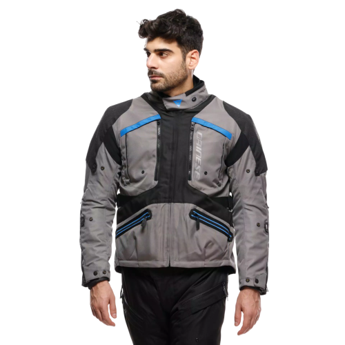 DAINESE GULLFOSS D-DRY JACKET GARGOYLE BLACK BLUE | DAINESE