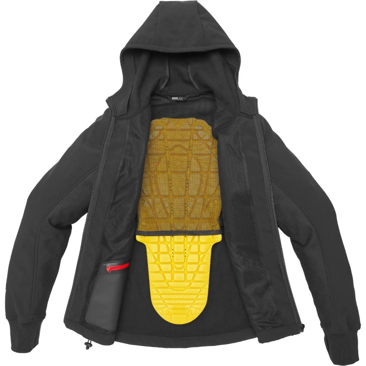 HOODIE ARMOR EVO NERO UOMO | SPIDI