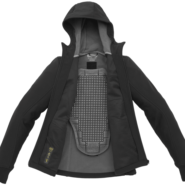 HOODIE ARMOR LADY NERO DONNA | SPIDI