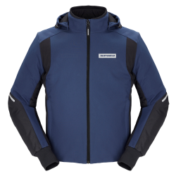 GIACCA HOODIE ARMOR H2OUT NERO BLU UOMO | SPIDI