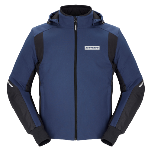 GIACCA HOODIE ARMOR H2OUT NERO BLU UOMO | SPIDI