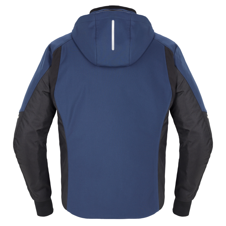 GIACCA HOODIE ARMOR H2OUT NERO BLU UOMO | SPIDI
