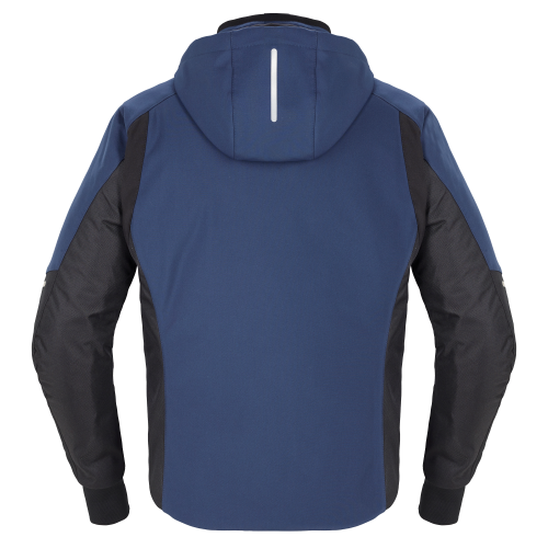 GIACCA HOODIE ARMOR H2OUT NERO BLU UOMO | SPIDI