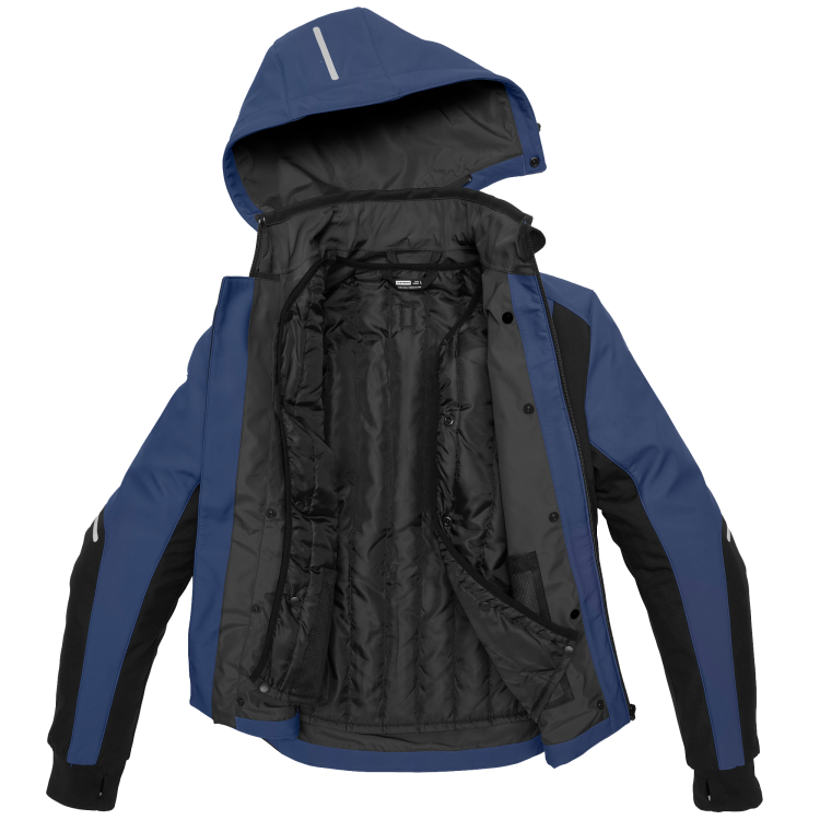 GIACCA HOODIE ARMOR H2OUT NERO BLU UOMO | SPIDI